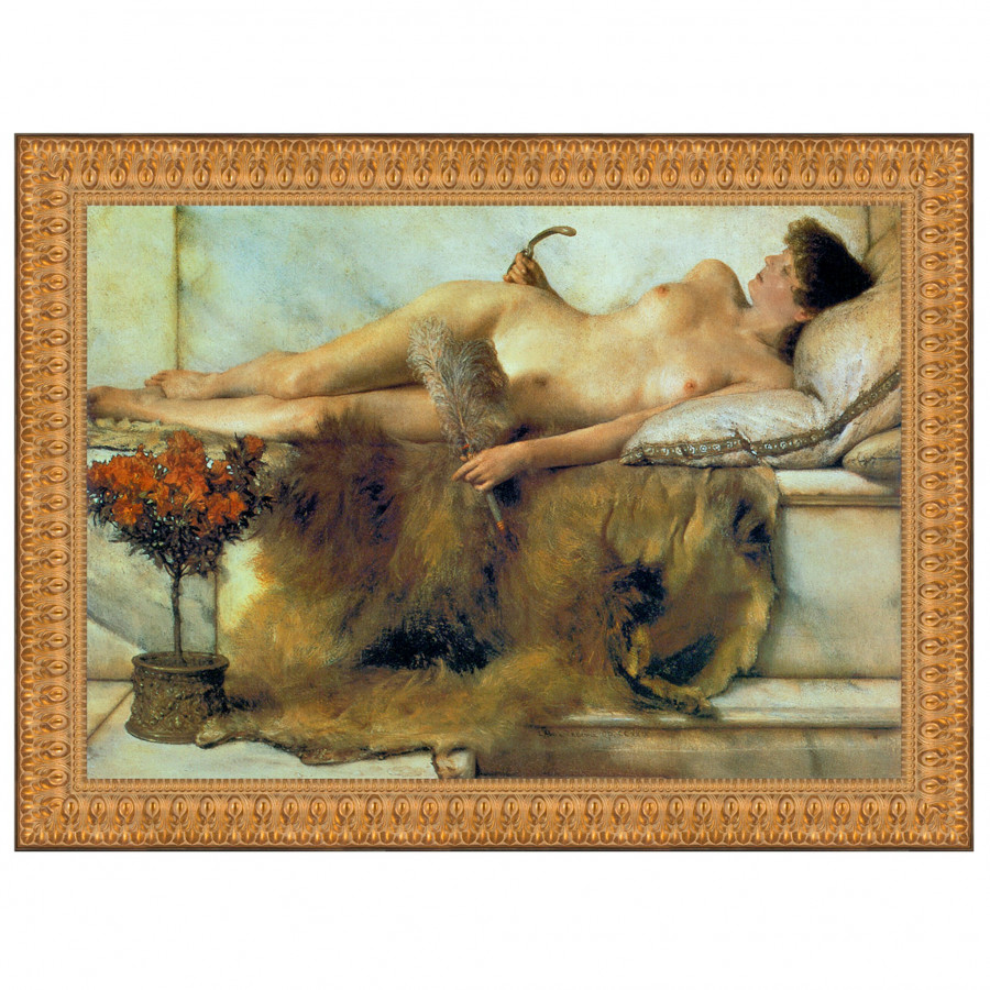 Toscano - In the Tepidarium Framed Canvas Replica Painting