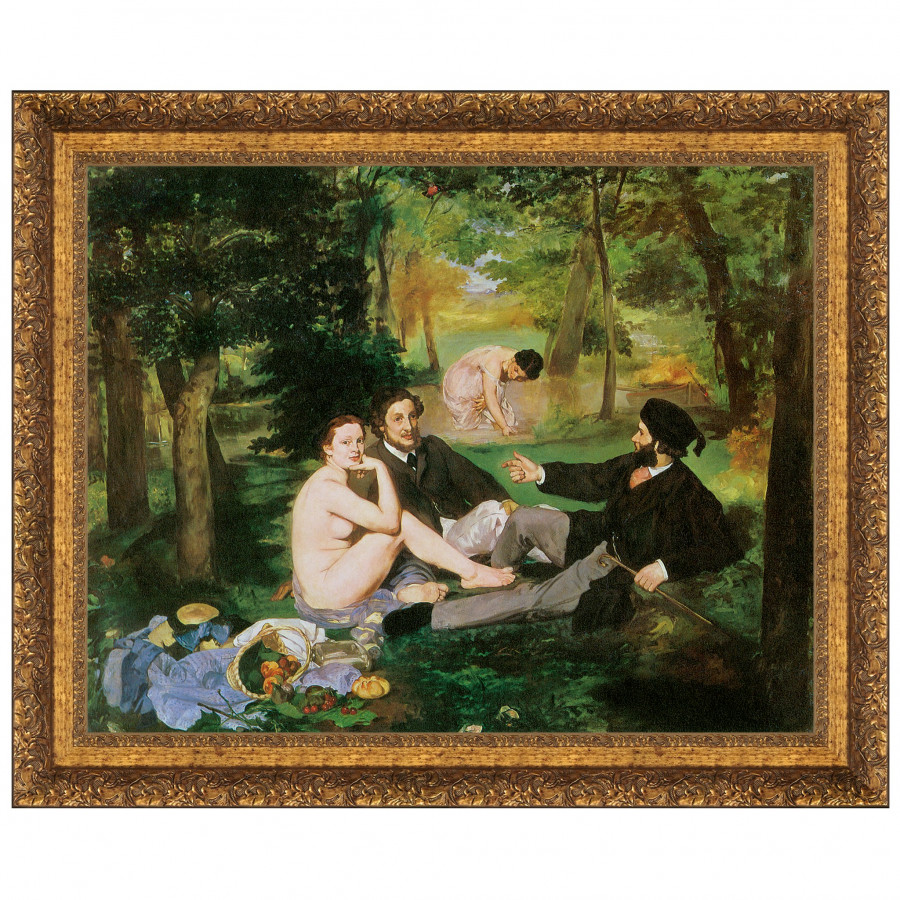 Toscano - Luncheon on the Grass Framed Canvas Replica Painting