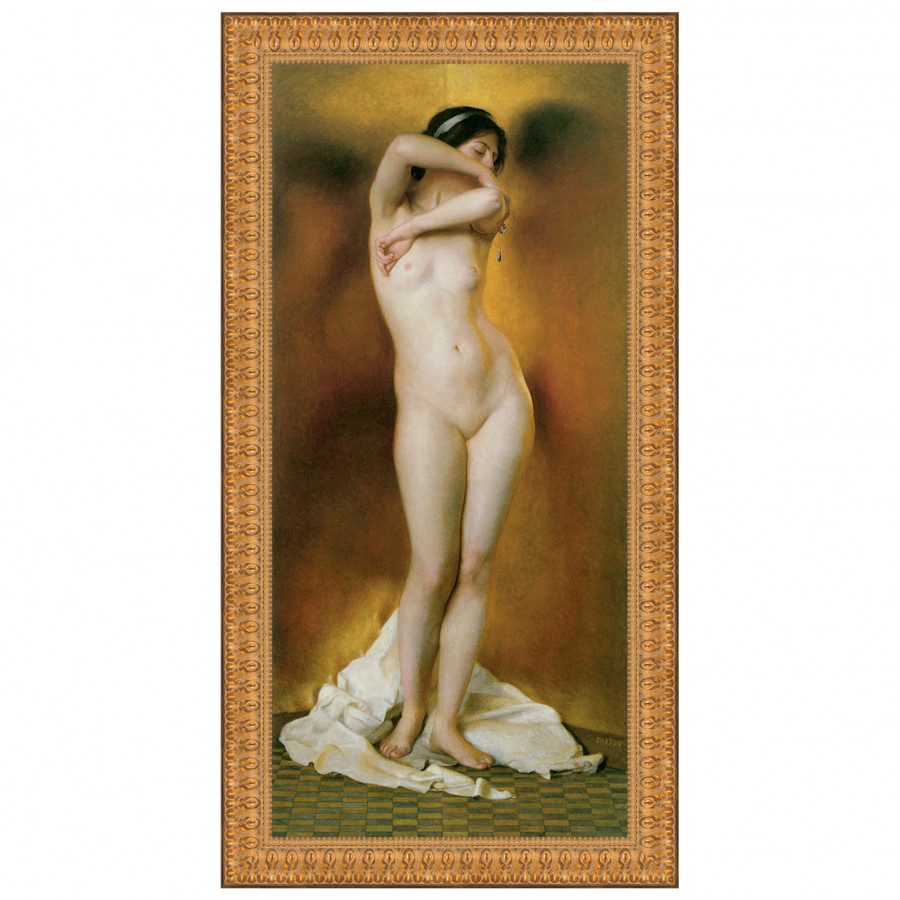 Toscano - Glow of Gold Gleam of Pearl Framed Canvas Replica Painting
