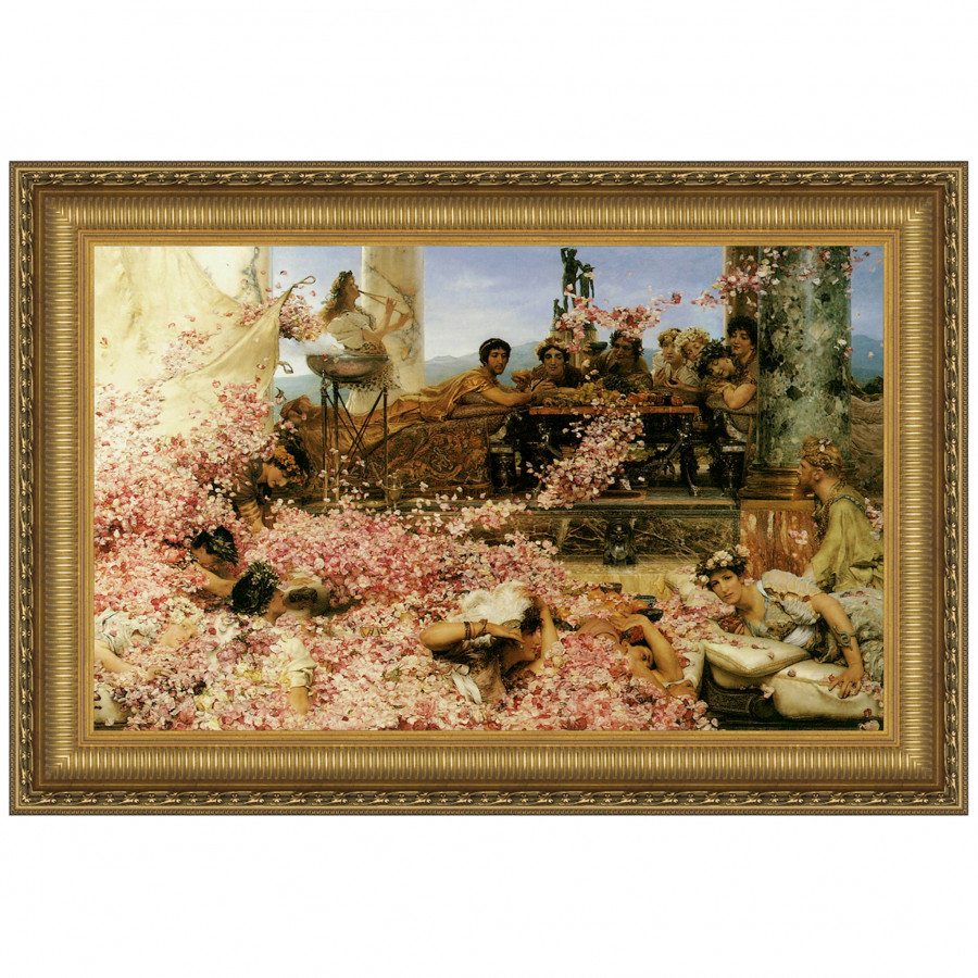 Toscano The Roses of Heliogabalus Framed Canvas Replica Painting - Small