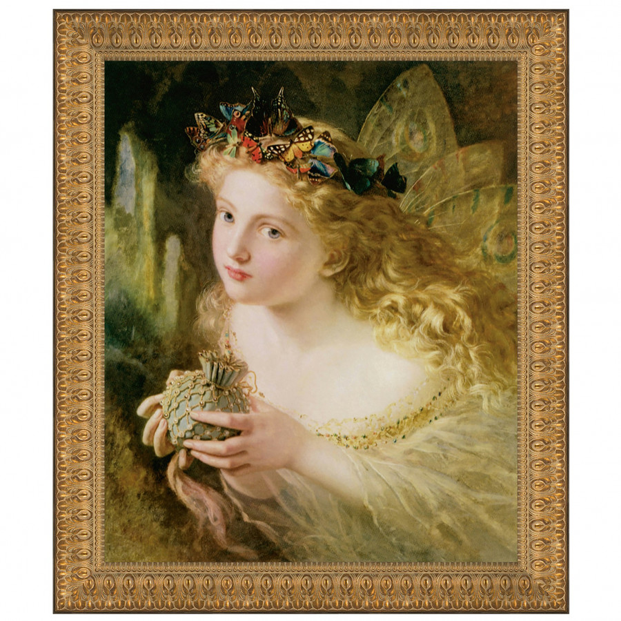 Toscano Take the Fair Face of Woman Framed Canvas Replica Painting - Large