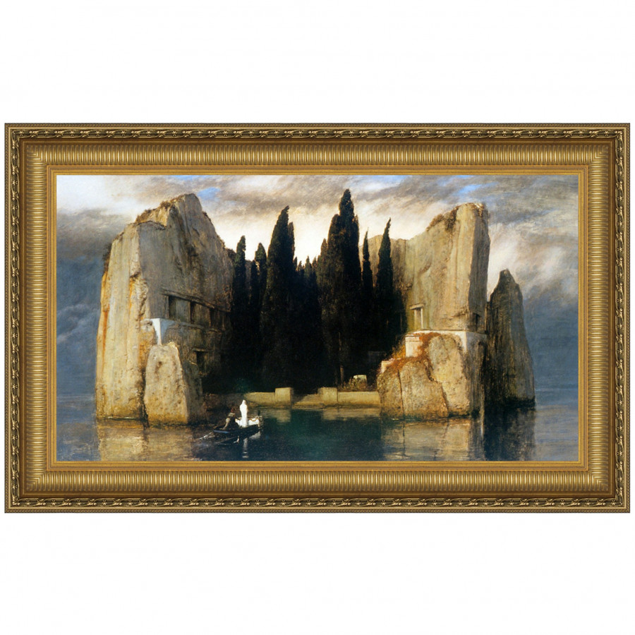 Toscano - Island of the Dead (III) Framed Canvas Replica Painting