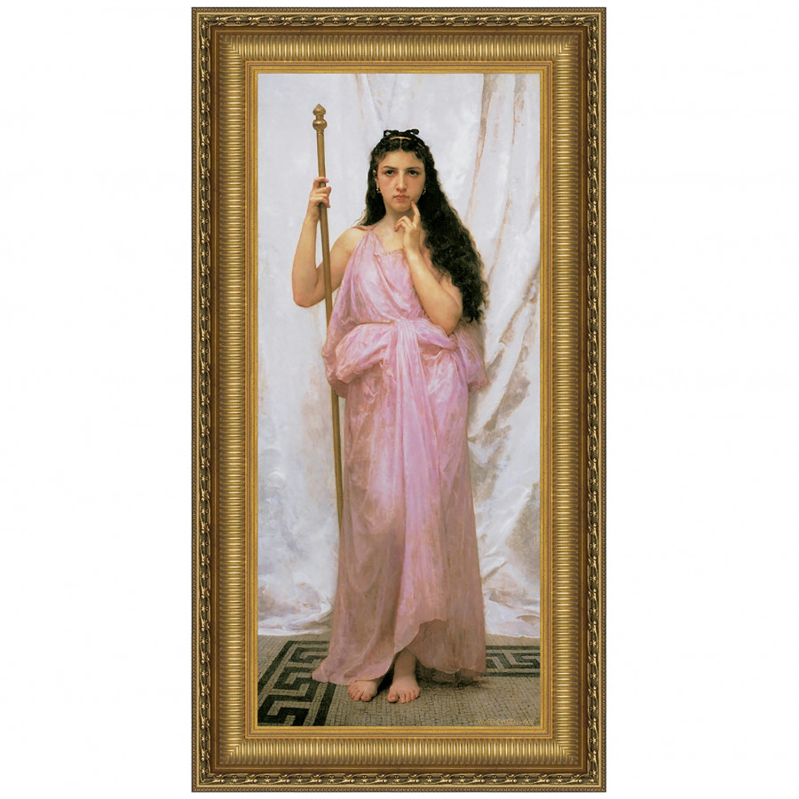 Toscano - Young Priestess Framed Canvas Replica Painting