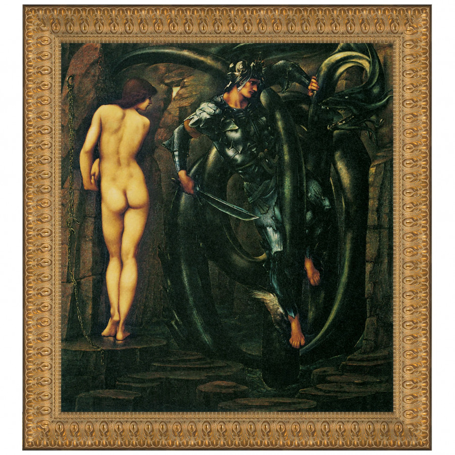 Toscano - The Doom Fulfilled Framed Canvas Replica Painting