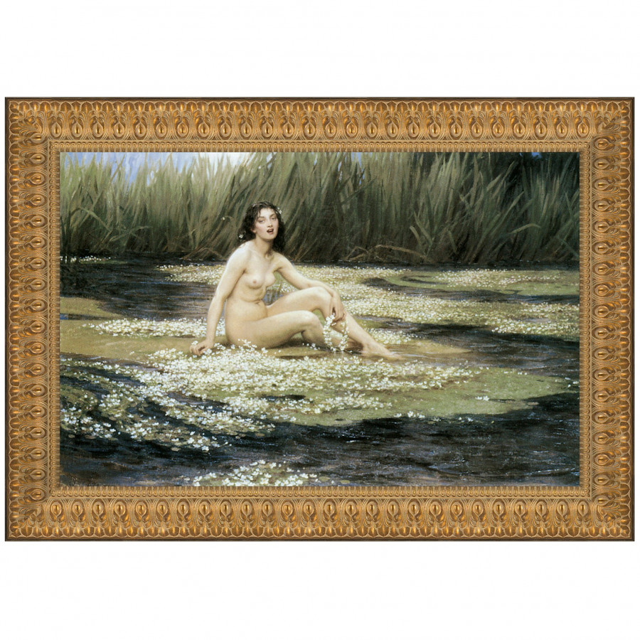 Toscano - The Water Nymph Framed Canvas Replica Painting