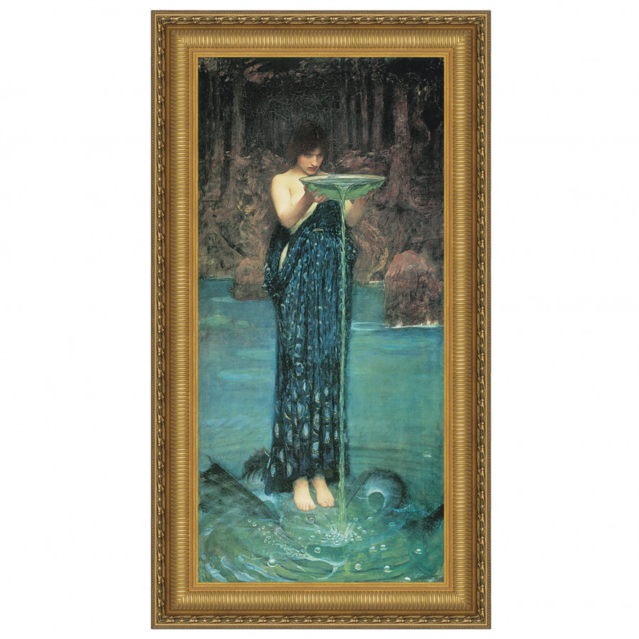 Toscano - Circe Invidiosa Framed Canvas Replica Painting