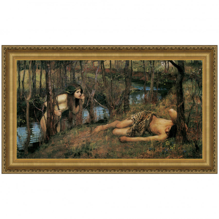 Toscano - A Naiad Framed Canvas Replica Painting