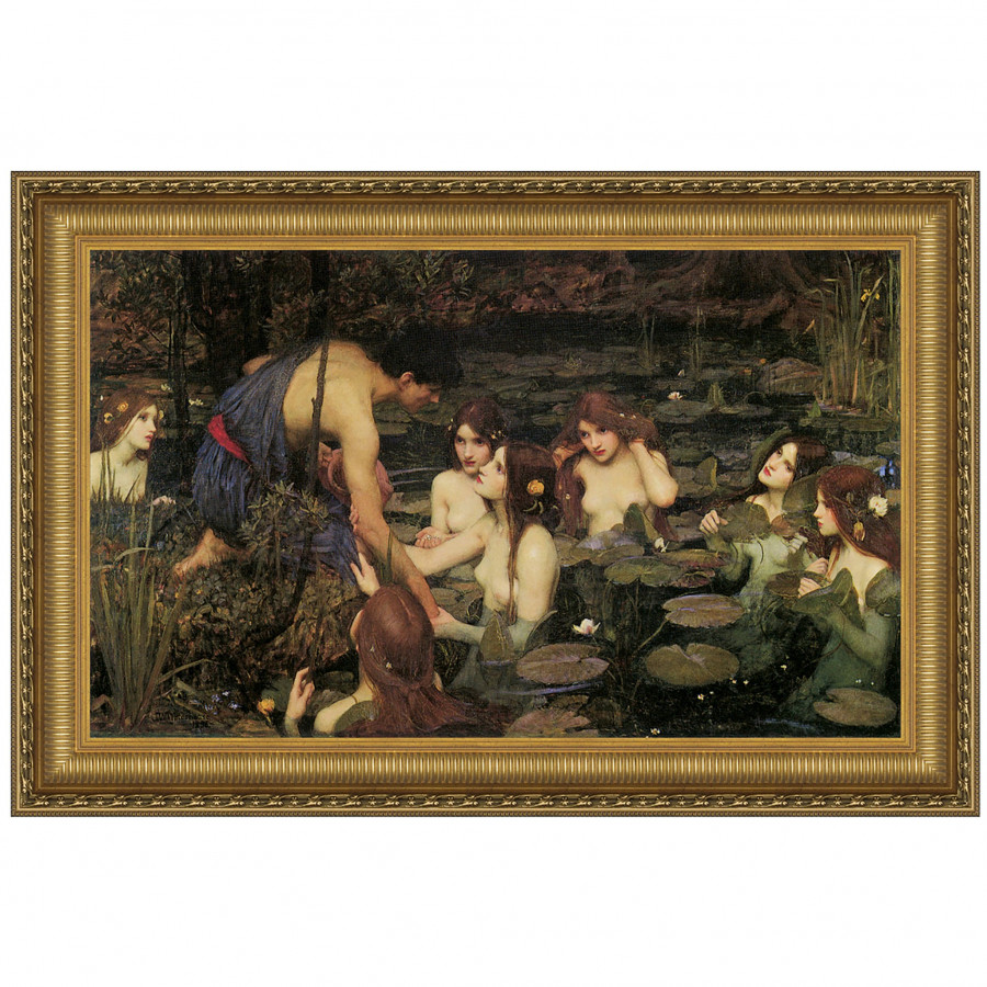 Toscano - Hylas and the Water Nymphs Framed Canvas Replica Painting