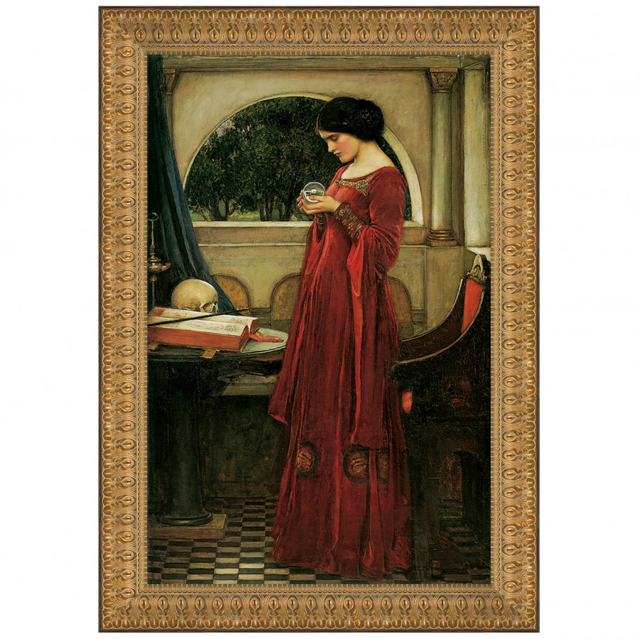 Toscano - The Crystal Ball Framed Canvas Replica Painting