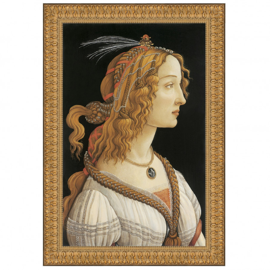 Toscano Young Woman Framed Canvas Replica Painting - Large