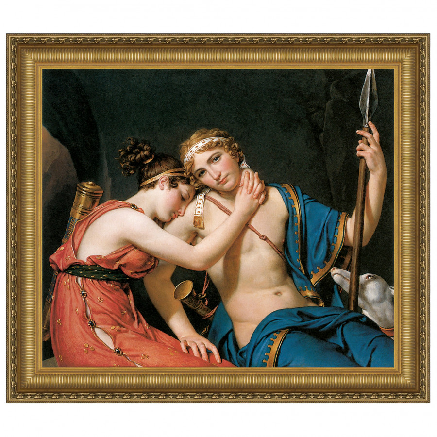 Toscano Farewell of Telemachus and Eucharis Framed Canvas Replica Painting - Medium