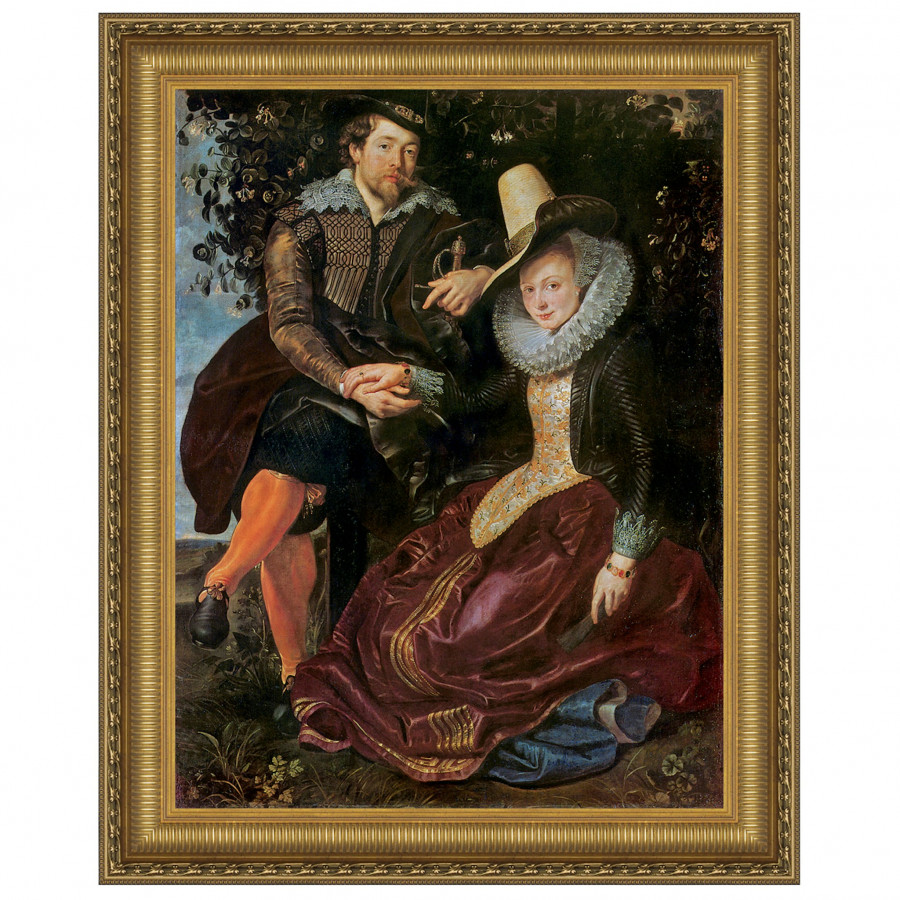 Toscano - The Honeysuckle Bower Framed Canvas Replica Painting