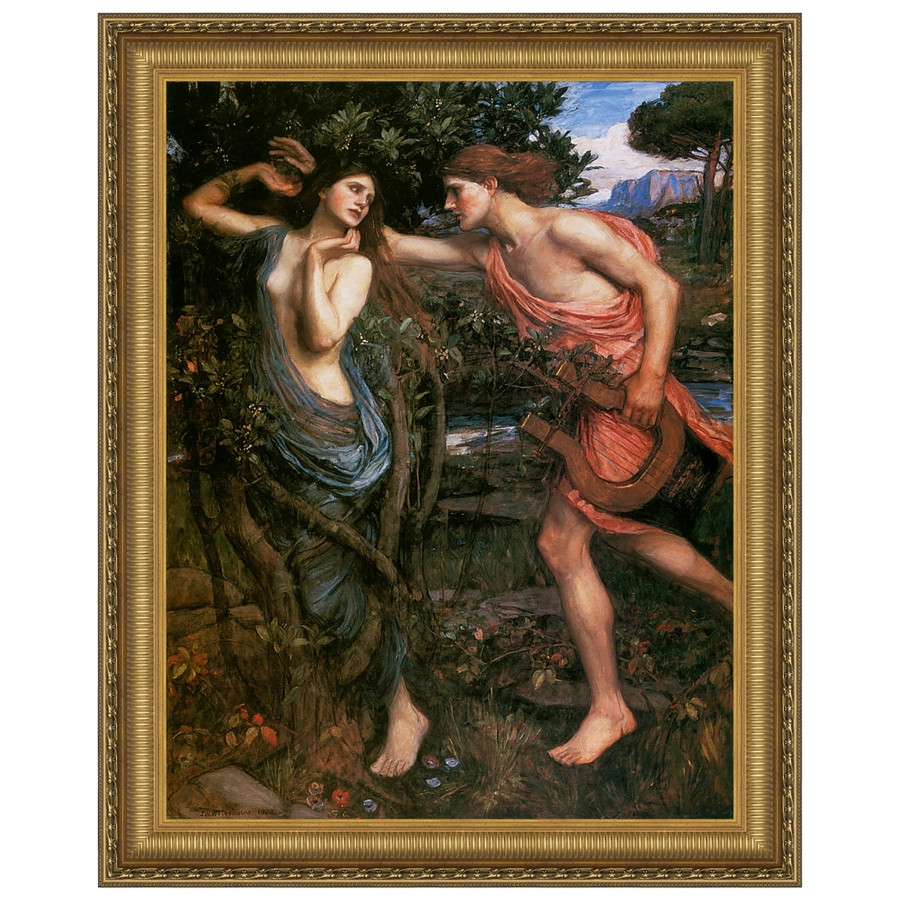 Toscano - Apollo and Daphne Framed Canvas Replica Painting