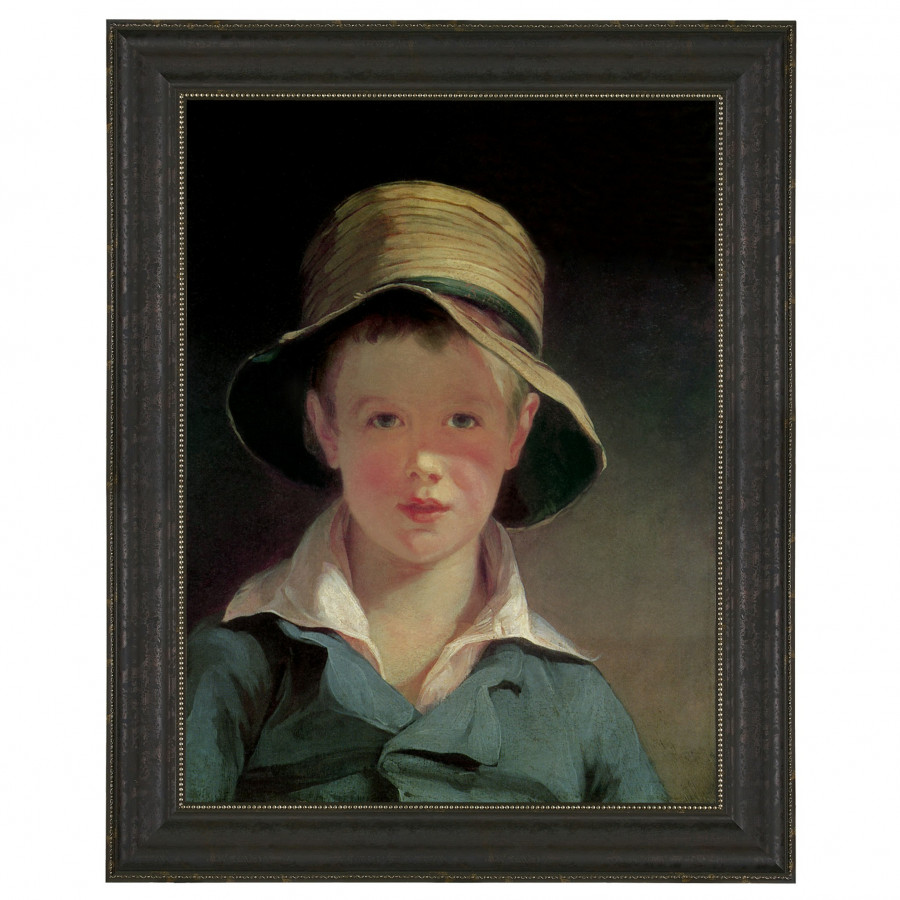 Toscano - The Torn Hat Framed Canvas Replica Painting