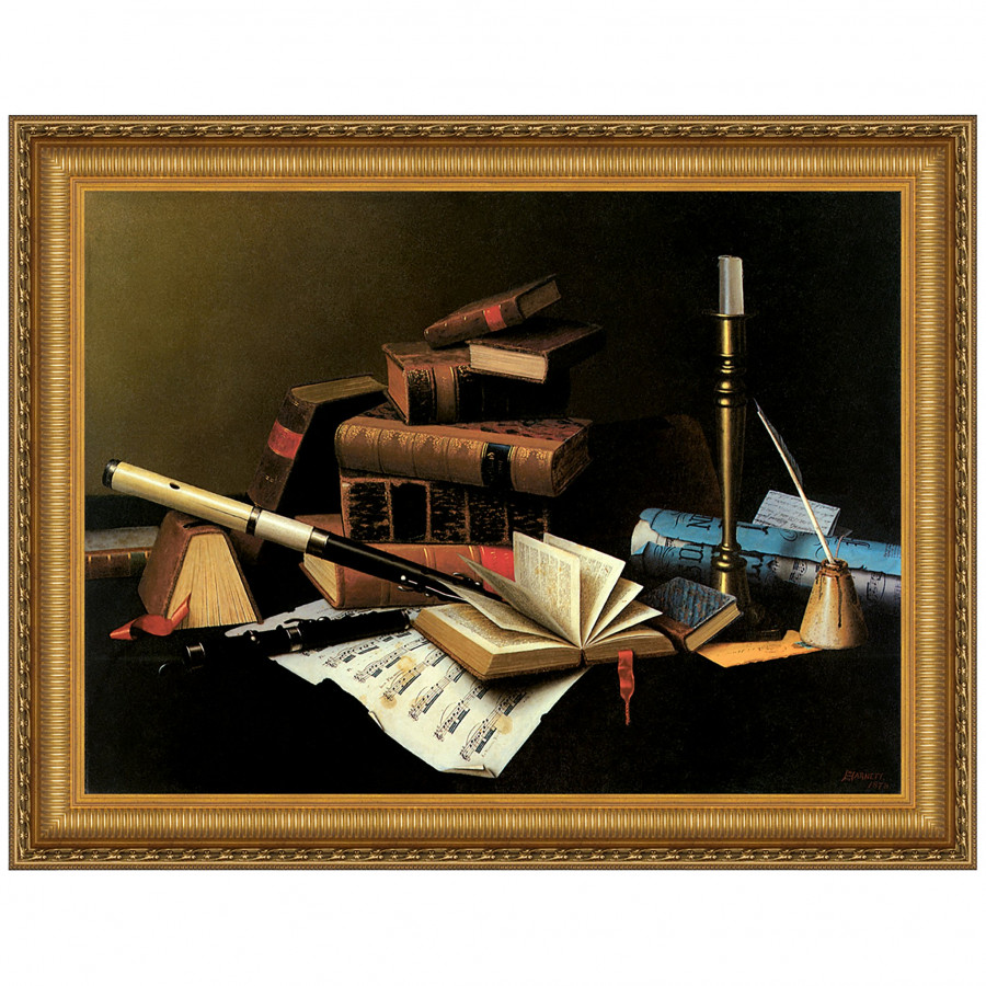 Toscano - Music and Literature Framed Canvas Replica Painting