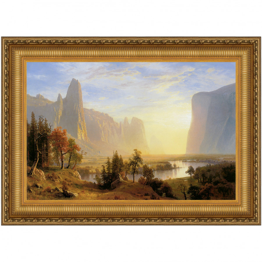 Toscano - Yosemite Valley 1868 Framed Canvas Replica Painting