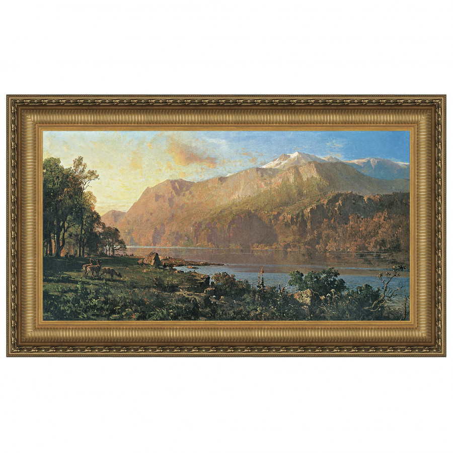 Toscano - Emerald Lake Near Tahoe Framed Canvas Replica Painting