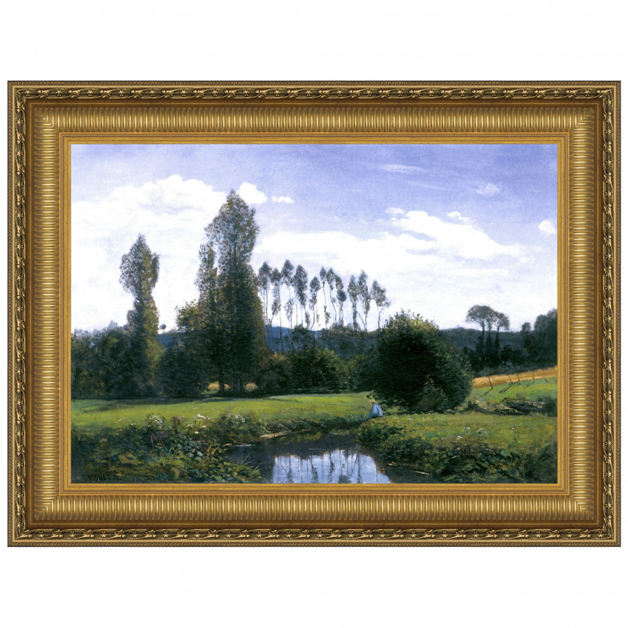 Toscano - View at Rouelles Le Havre Framed Canvas Replica Painting