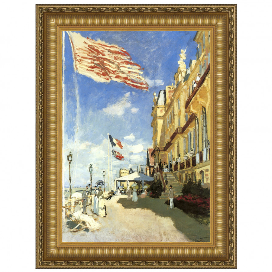 Toscano - Hotel des Roches Noires, Trouville Framed Canvas Replica Painting