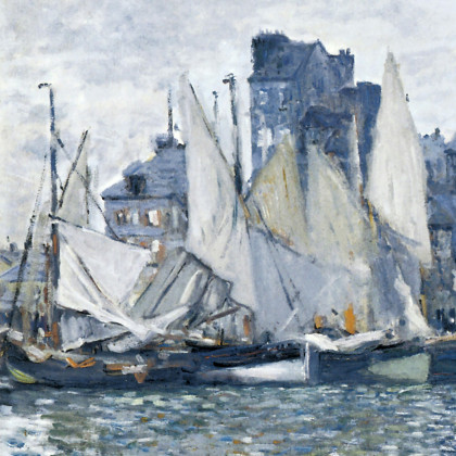 Toscano Museum at Le Havre Framed Canvas Replica Painting - Small