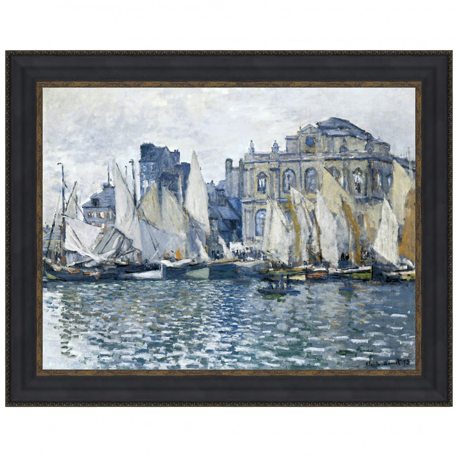 Toscano - Museum at Le Havre Framed Canvas Replica Painting