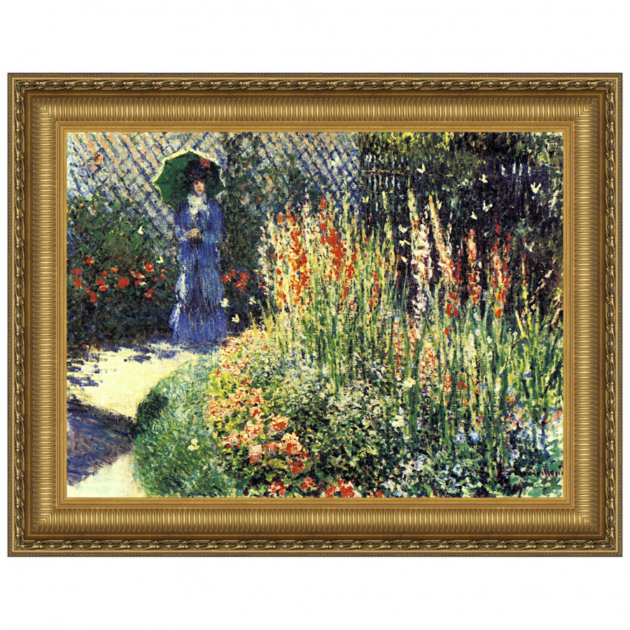 Toscano - Gladioli Framed Canvas Replica Painting