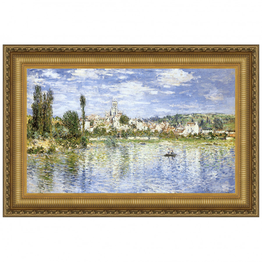 Toscano - Vetheuil in Summer Framed Canvas Replica Painting
