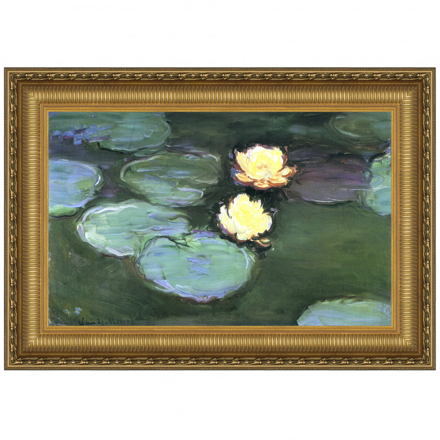 Toscano - Water Lilies (Nympheas) Framed Canvas Replica Painting