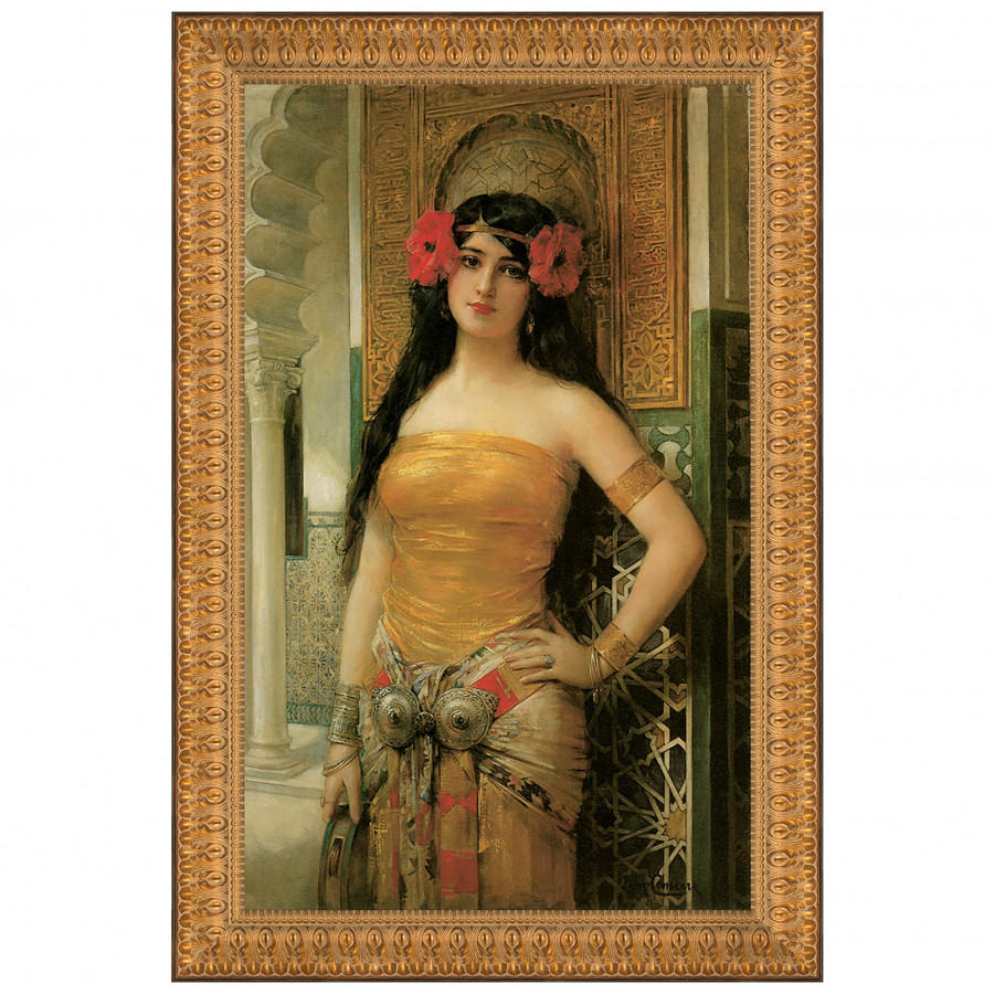 Toscano - Les Coquelicots Framed Canvas Replica Painting