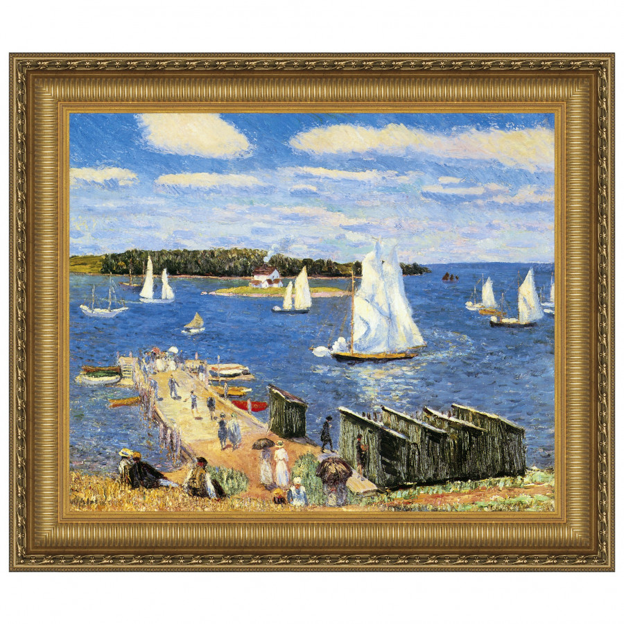 Toscano - Mahone Bay Framed Canvas Replica Painting