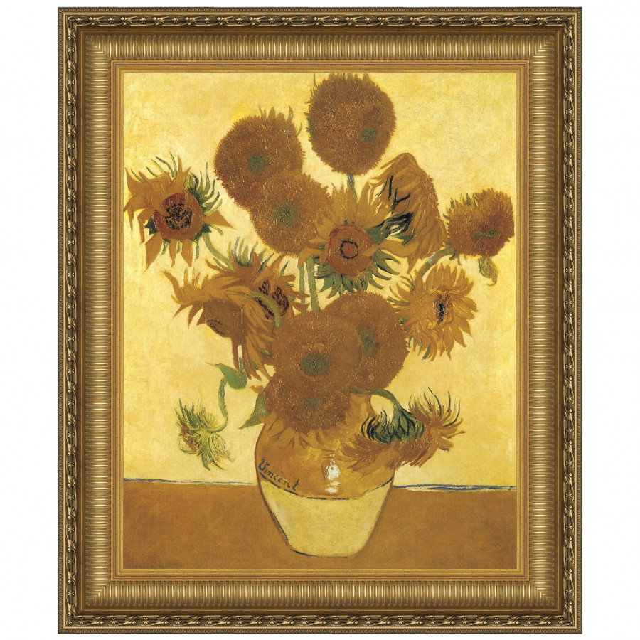 Toscano - Sunflowers Framed Canvas Replica Painting