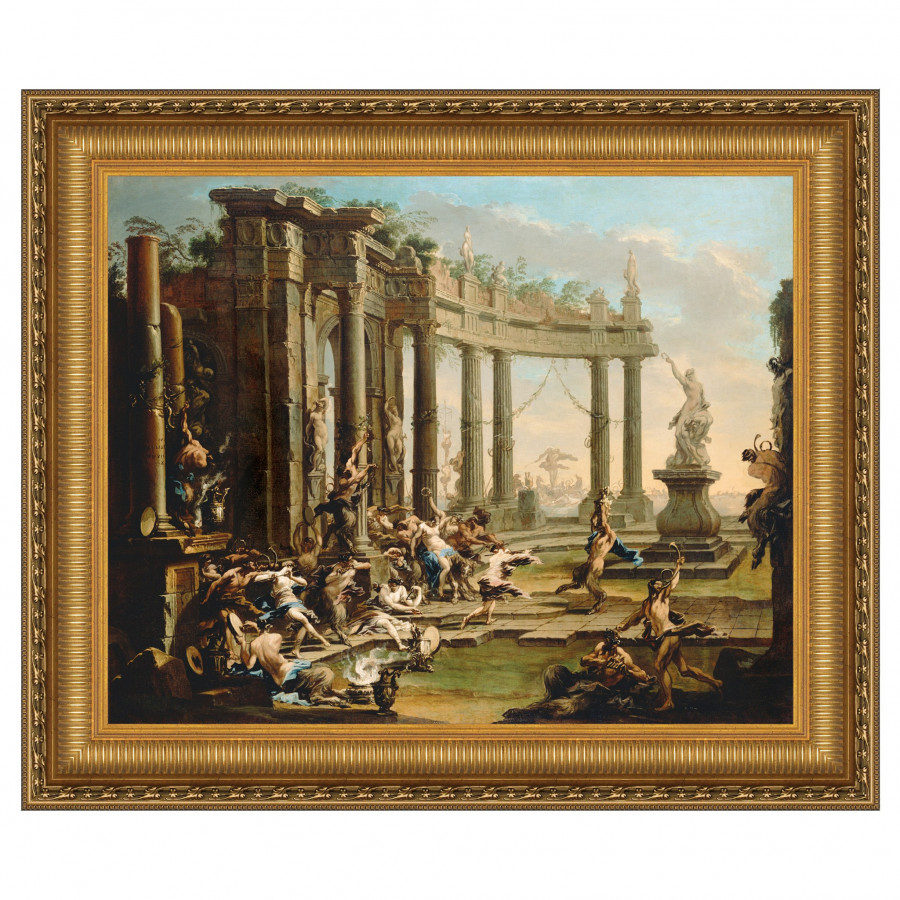 Toscano - Bacchanale Framed Canvas Replica Painting