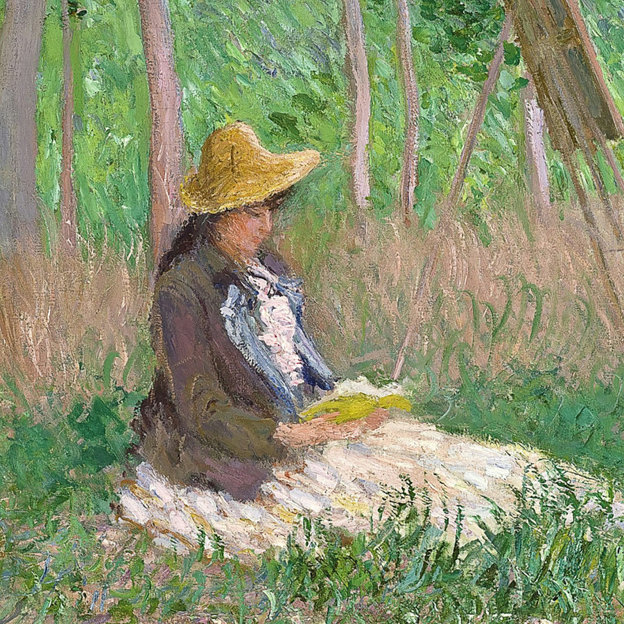 Toscano - Woods at Giverny Hoschede Sisters Framed Canvas Replica Painting