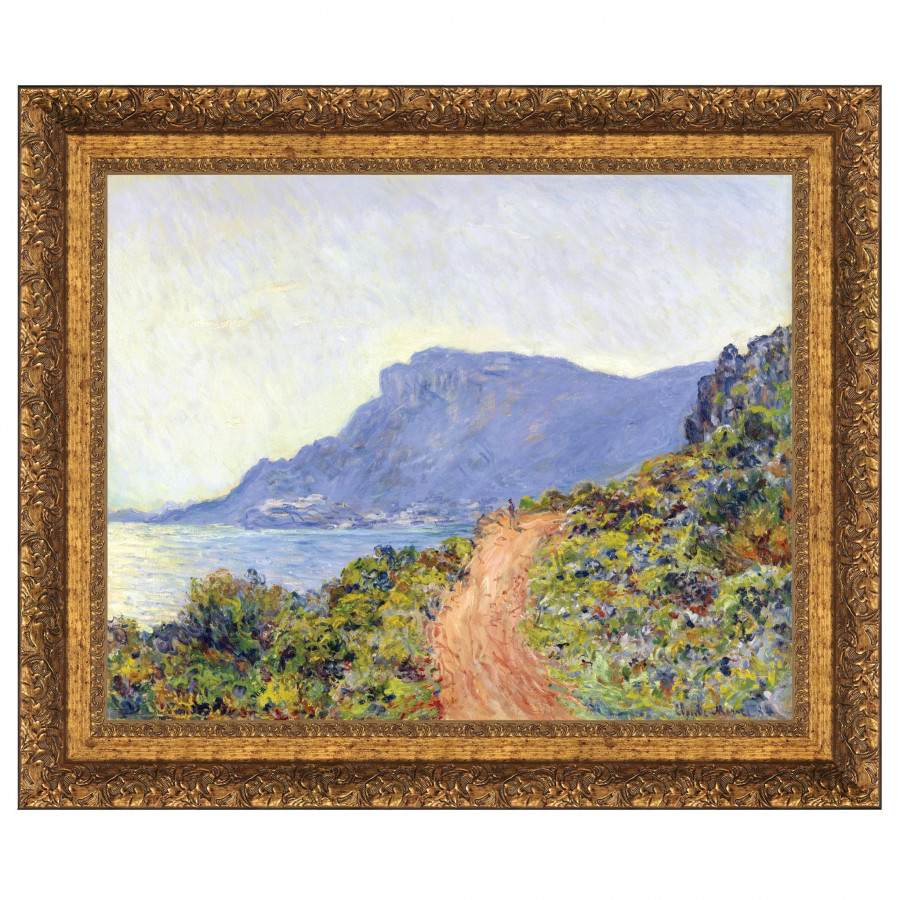 Toscano - La Corniche at Monaco Framed Canvas Replica Painting