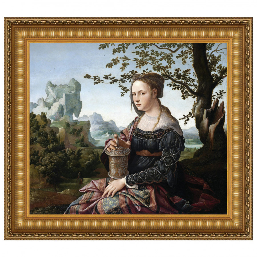 Toscano - Mary Magdalene Framed Canvas Replica Painting