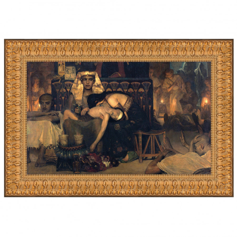 Toscano - Death of the Pharaoh Firstborn Son Framed Canvas Replica Painting