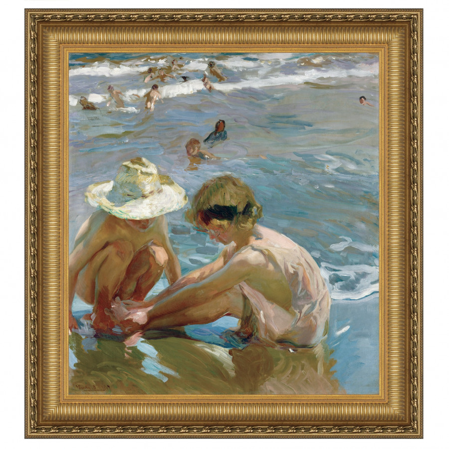 Toscano - The Wounded Foot Framed Canvas Replica Painting