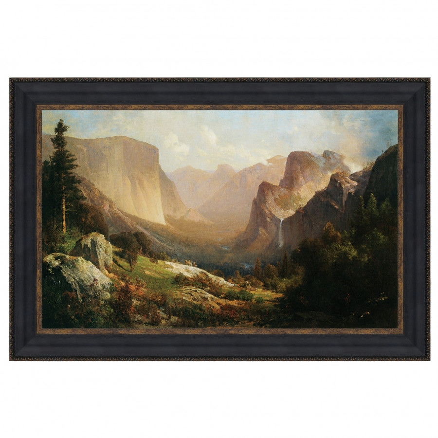 Toscano - View of Yosemite Valley Framed Canvas Replica Painting