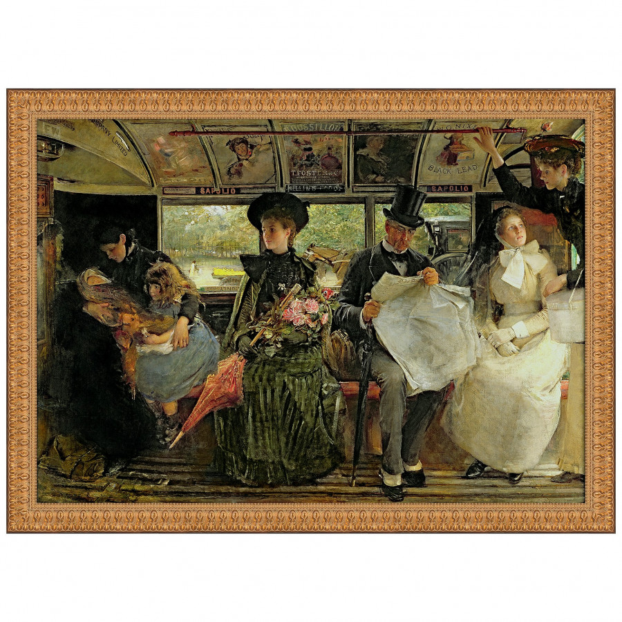 Toscano - The Bayswater Omnibus Framed Canvas Replica Painting