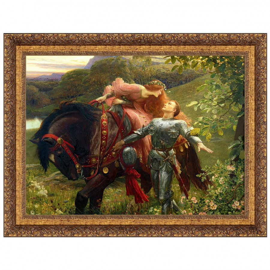 Toscano - La Belle Dame Sans Merci 1902 Framed Canvas Replica Painting