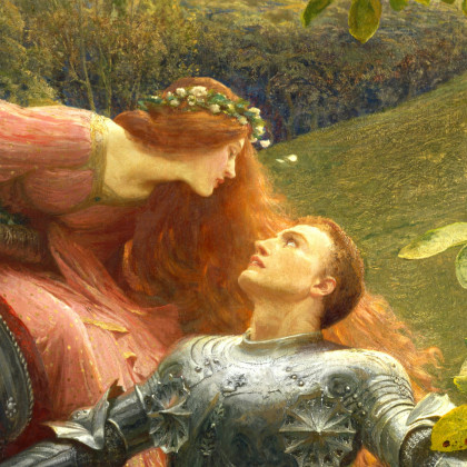 Toscano La Belle Dame Sans Merci 1902 Framed Canvas Replica Painting - Medium