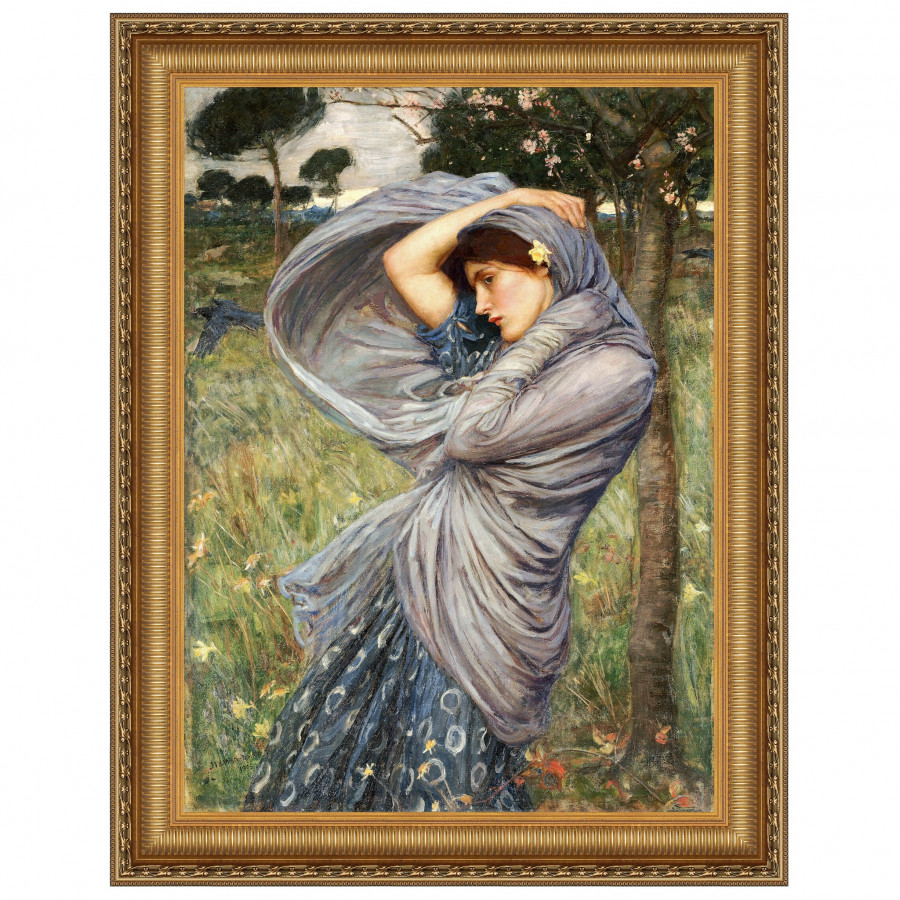 Toscano - Boreas North Wind Maiden Framed Canvas Replica Painting