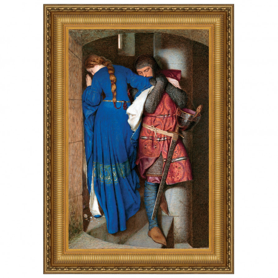 Toscano - The Meeting on the Turret Stairs Framed Canvas Replica Painting