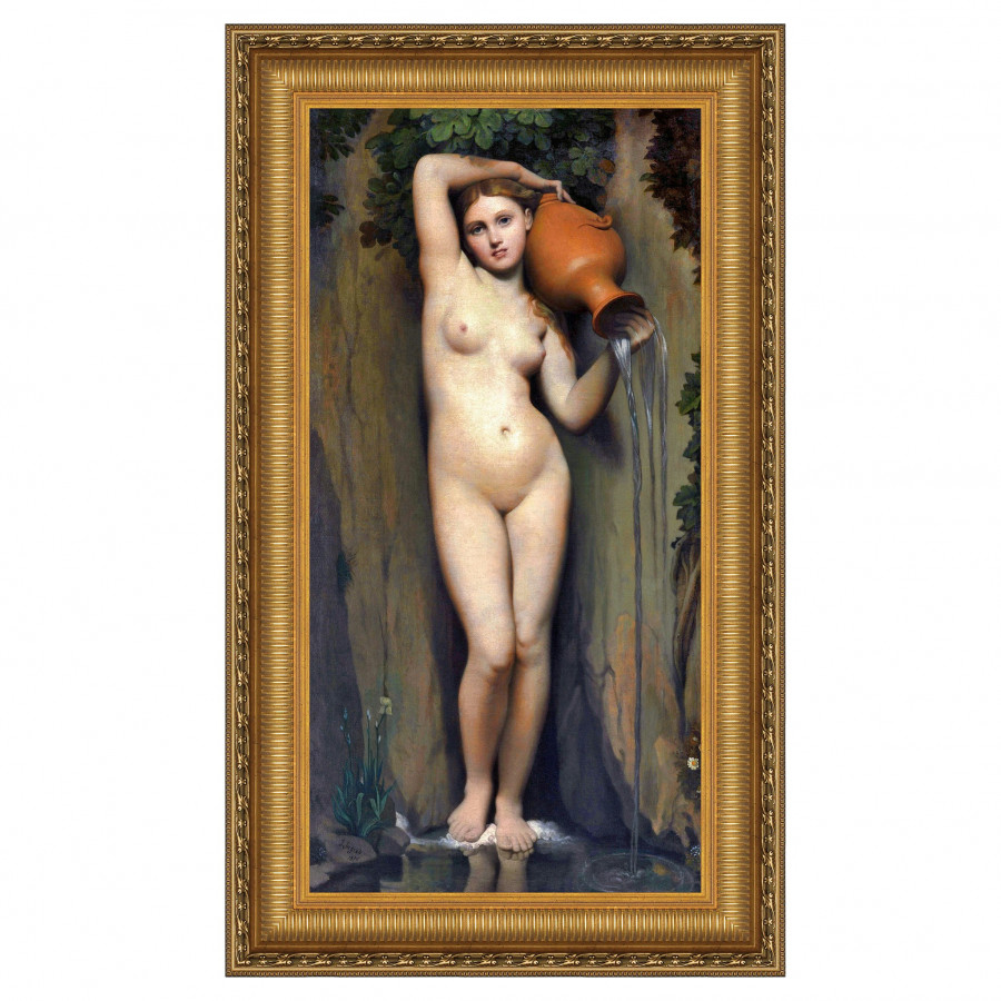 Toscano The Source Framed Canvas Replica Painting - Medium