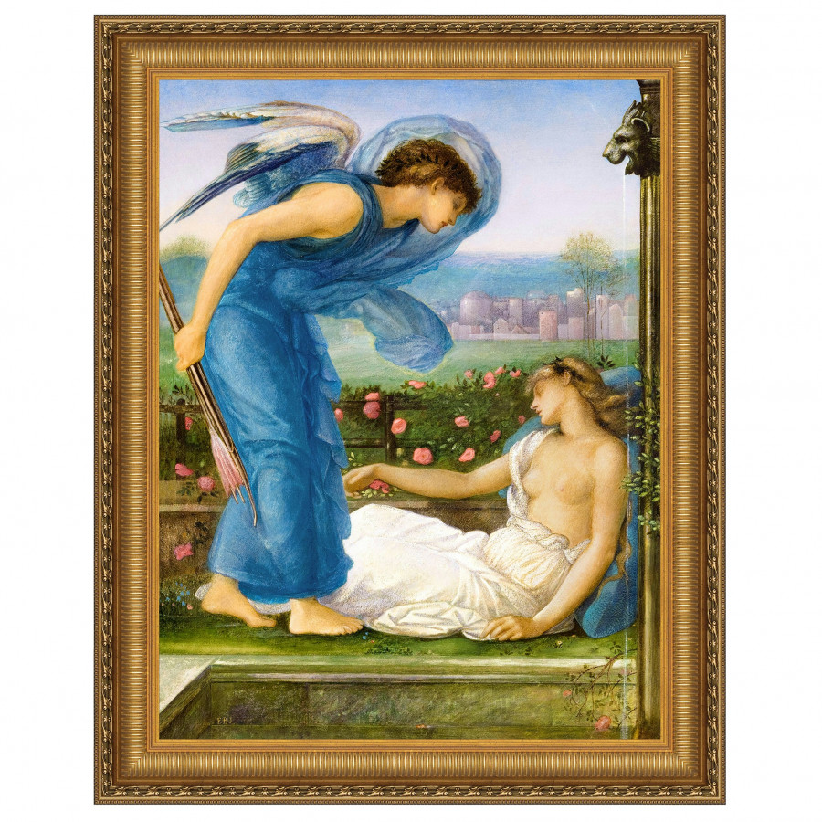 Toscano - Cupid and Psyche 1870 Framed Canvas Replica Painting