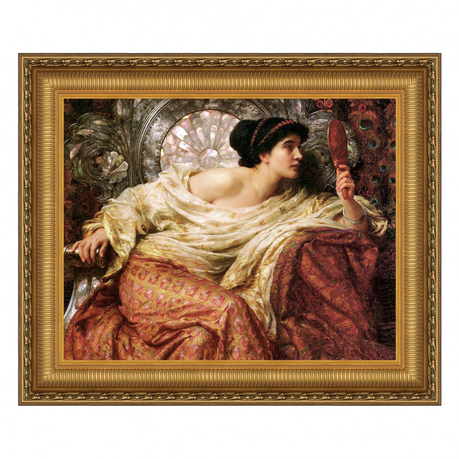 Toscano - The Mirror Framed Canvas Replica Painting