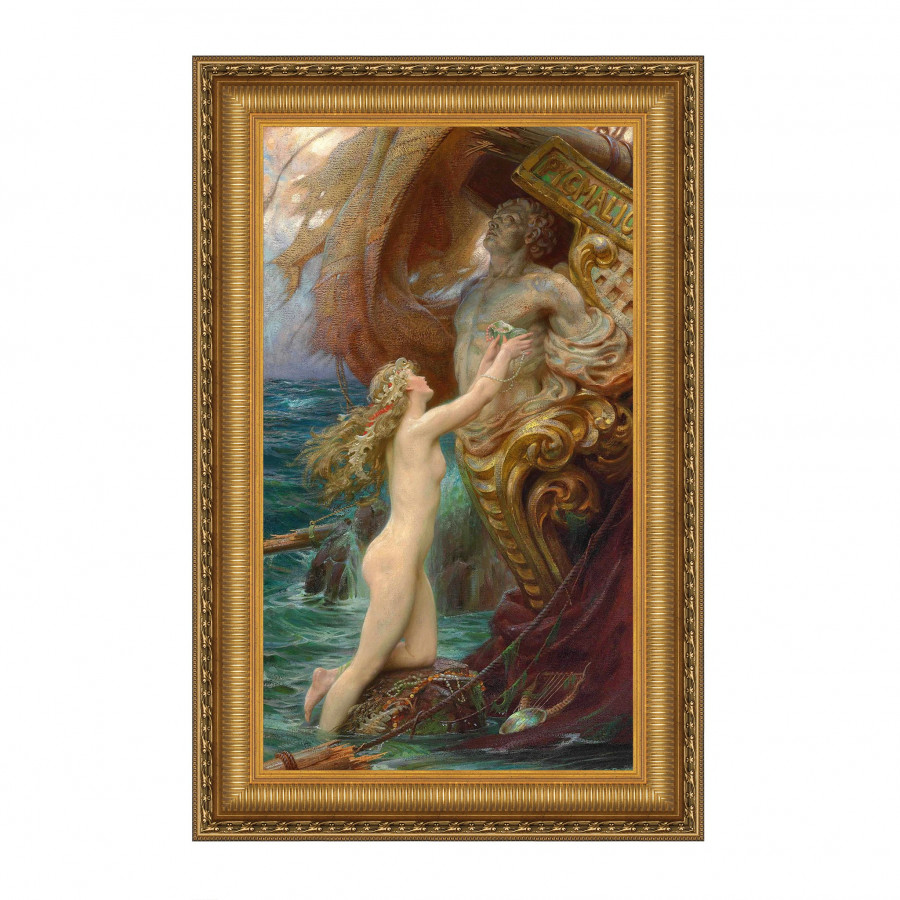 Toscano - A Deep Sea Idyll Framed Canvas Replica Painting