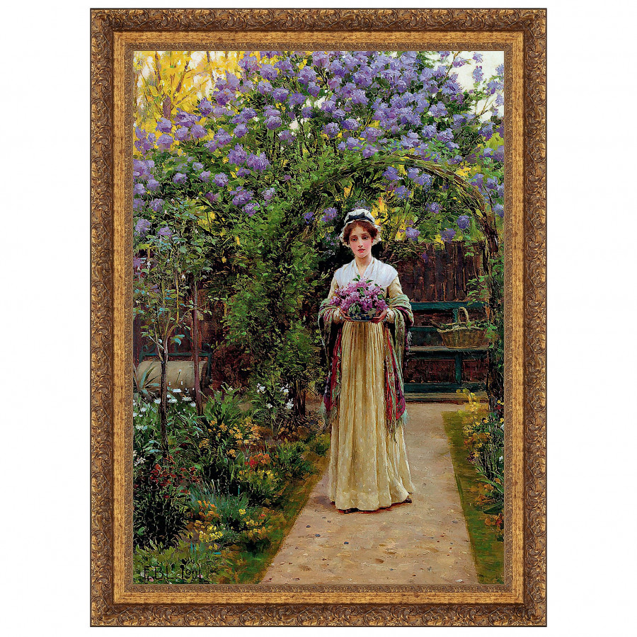 Toscano - Lilac Framed Canvas Replica Painting