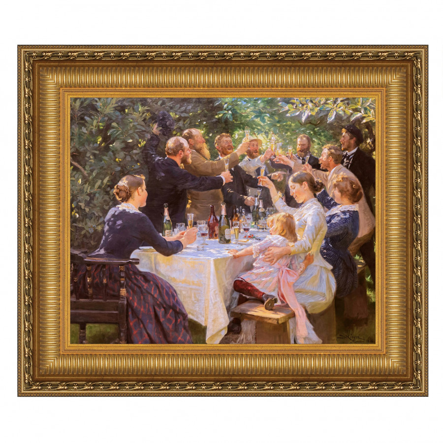 Toscano - Hip Hip Hurrah! Artist Party at Skagen Framed Canvas Replica Painting