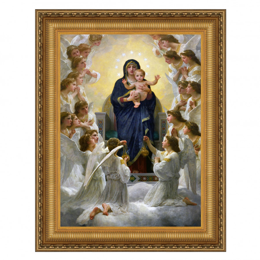 Toscano - Regina Angelorum Framed Canvas Replica Painting